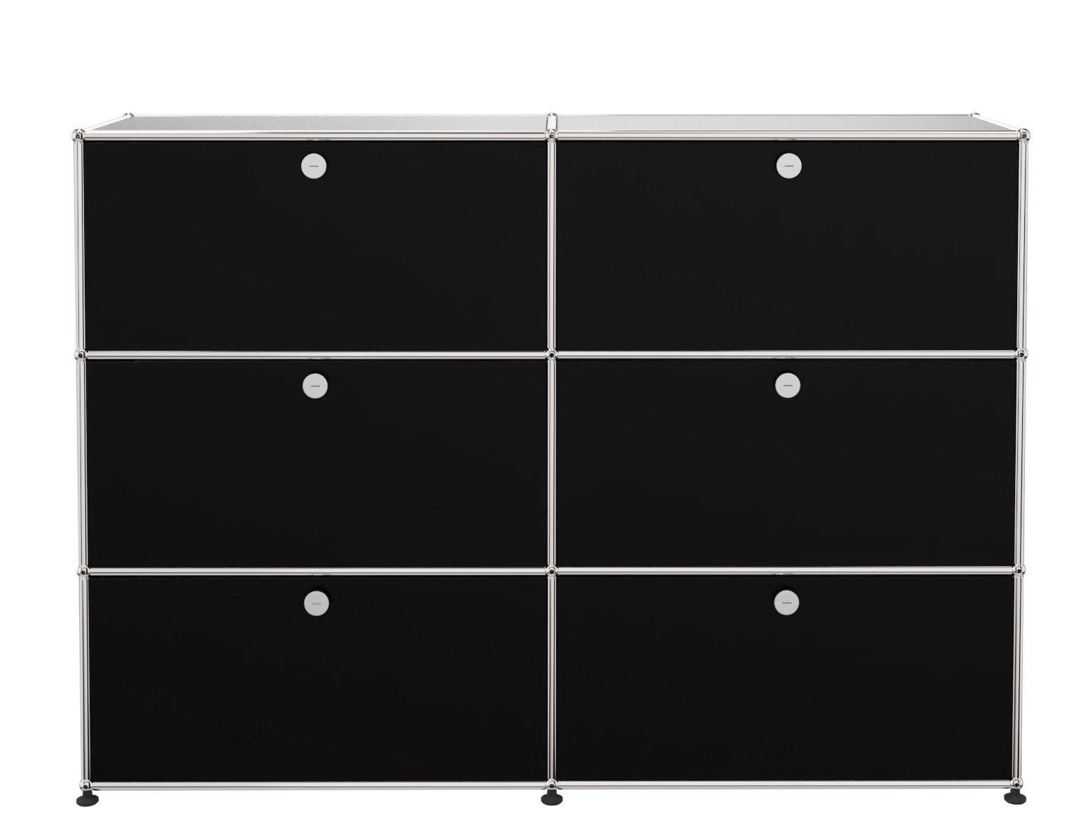 USM Haller Highboard 6 Klappen Graphitschwarz - FAST DELIVERY
